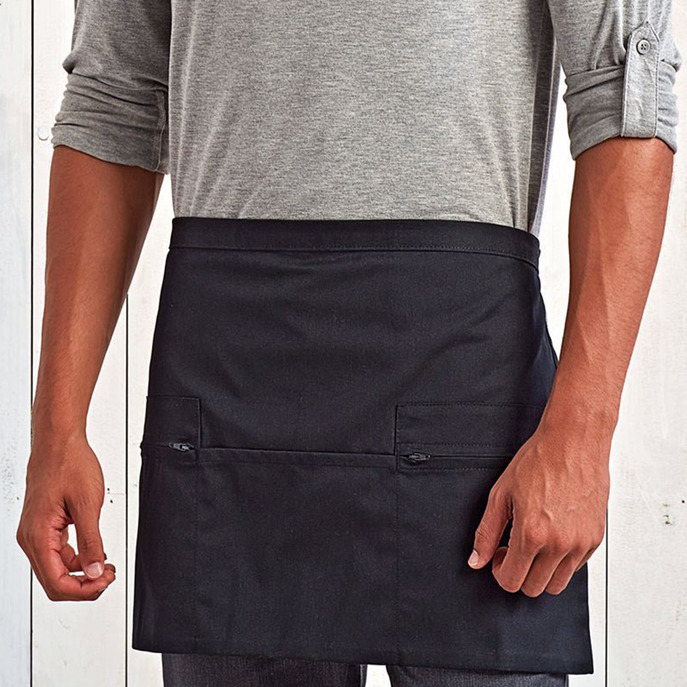 Restaurant Bar Black Waist apron PR105 Custom Uniforms
