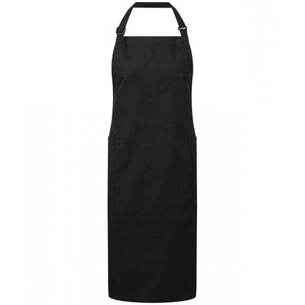Recycled polyester and cotton bib apron PR120